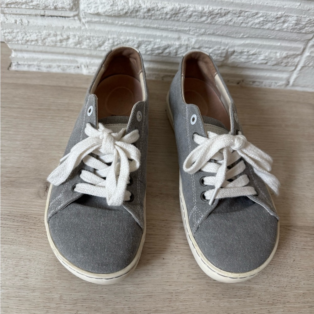 Birkenstock Arran textile lace-up sneakers grey size 37